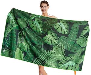 Serviette de plage en microfibre à sublimation, séchage rapide, sans sable, imprimée par transfert thermique, motif dessin animé, écologique, en suède, pour piscine, vente en gros - Product Image 5