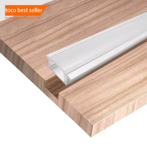 Toco noir blanc <span class=keywords><strong>rectangulaire</strong></span> de haute qualité monté en surface sans garniture en forme de <span class=keywords><strong>U</strong></span> encastré Led en alliage d'<span class=keywords><strong>aluminium</strong></span> anodisé série 6000 - Product Image 6
