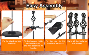 Kit di Accessori per Caminetto Domestico, <span class=keywords><strong>Set</strong></span> di Attrezzi per Caminetto a Legna - Product Image 3