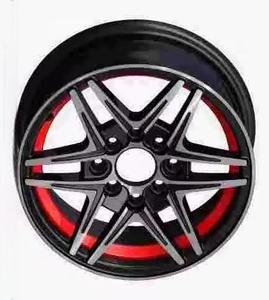 XingHui E25-24 <span class=keywords><strong>12</strong></span> jantes automatiques 4X100 jantes de voiture en alliage 12x5.0J jantes CB67.1 ET 20mm décalées avec Mb + ligne bleue - Product Image 4