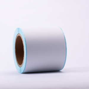 Étiquette personnalisée à transfert thermique direct 4x3 pouces, autocollante, en papier synthétique avec ligne perforée pour l'expédition, l'emballage et les codes-barres - Product Image 5