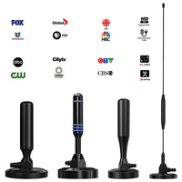 Antenne TV numérique verticale en plastique 4K 1080P récepteur Dvb-T Atsc avec amplificateur de Signal 25Dbi Uhf/Vhf antenne HD intérieure