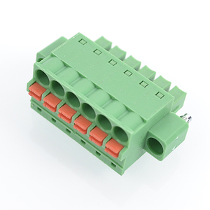 Kabel Elektronik QPL 3.81/5.00/5.08mm 2-24 Pin, Pegas Tuas Hijau, Pemasangan PCB, Kabel Smt Pcb, Terminal Pcb Jantan Betina Model Spade Tab - Product Image 3