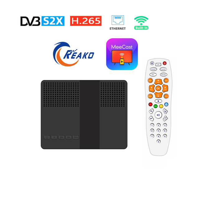 DVB-S2/S2X FTA H.265 Satellite TV Receiver HD 1080P Built-in WiFi/Ethernet ECOS GX6607H1 LNB C/Ku Band Settop Box