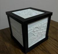 Nouveauté : Boîte cadeau personnalisée imprimée en 3D avec cadre photo, boîte lithophane imprimée en 3D avec image pour table de chevet de chambre à coucher