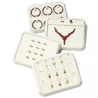 DIGU vente en gros plateaux à bijoux personnalisés en cuir PU plateaux à bijoux pour bague collier pendentif plateaux