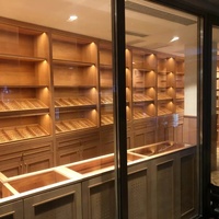 ROYAL METAL Pendingin Cerutu Stainless Steel Humidor Kontrol Suhu dan Kelembapan Dua Zona Kapasitas 448L Layar Digital