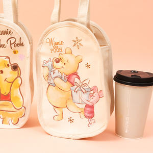 Nouvelle arrivée personnalisé bouteille d'eau toile manchon grande capacité Portable porte-bouteille sac à bandoulière - Product Image 2