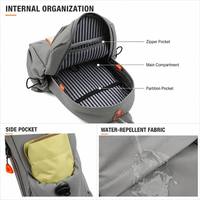 Sac à bandoulière étanche léger, sac à dos de poitrine avec port de chargement USB et trou pour écouteurs, pochette de sport à bandoulière