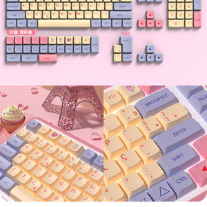 Varios diseños Xda Keycaps US/JP/KR/<span class=keywords><strong>ES</strong></span>/104/RU/FR/DE Keycaps Matcha/Shimmer PBT DYE-SUB para 87/98/68/Teclado mecánico - Product Image 5