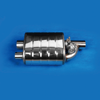 Valve d'échappement universel en acier inoxydable, pour modification, système de valve d'échappement, course directe d'usine