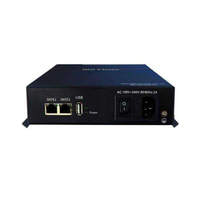 Mini Convertidor Portátil para Gateway con 2 Puertos de Datos, IP Stream UDP HLS SRT RTMP HTTP, Anti-Jitter, Uso FTTH, Gestión Web, Metálico