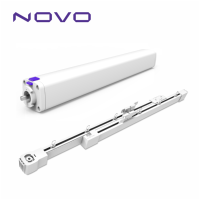 NOVO KNX Rail de rideau motorisé intelligent pour maison connectée - Utilisation intérieure au bureau, design luxueux, protection UV, moteur de rideau électrique