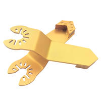 Lame universelle à interface ouverte pour le décapage de revêtements PCD avec segment diamanté en forme de flèche pour outils oscillants multifonctions