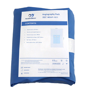 Set di teli chirurgici SMS monouso in tessuto non tessuto da 45g/mq per angiografia femorale e intervento - Product Image 4