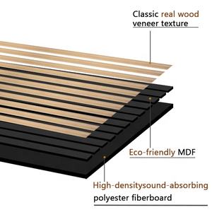 Paneles Acústicos <span class=keywords><strong>de</strong></span> Pared 3D <span class=keywords><strong>de</strong></span> Madera Natural EAZART, Paneles Acústicos <span class=keywords><strong>de</strong></span> Poliéster <span class=keywords><strong>de</strong></span> Alta Calidad, Paneles Acústicos <span class=keywords><strong>de</strong></span> Techo PET MDF, Insonorizantes - Product Image 5