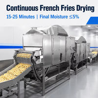 Séchoir à bande industriel 3-6T/H pour ligne de production de frites