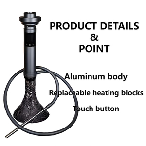 Modern Arabic Premium Portable <strong>Hookah</strong> Wholesale Rechargeable <strong>Electronic</strong> Chicha Complet Electric <strong>Shisha</strong> <strong>Hookah</strong> - Product Image 4