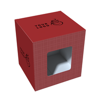 Boîtes d'emballage cadeau en gros pour tasses à café avec design personnalisé, boîtes en papier pour mugs avec fenêtre transparente