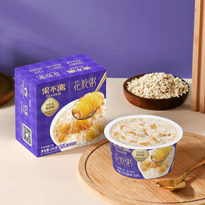 Bubur Sarapan Susu Oat Ikan Kering Sehat Ala Cina 200g*24 Gelas/Kotak untuk Keluarga - Product Image 3