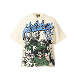 Camiseta moderna de doble cara con collage de cómics de 240 g, diseño de "Día de <span class=keywords><strong>Dios</strong></span>" - Product Image 2