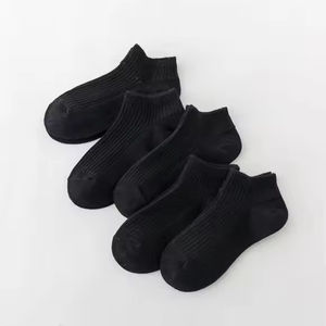 Yüksek kaliteli bebek ayak bilekleri çorap rahat yumuşak kısa pamuk çorap okul öğrencileri düz ekip çocuklar beyaz çoraplar - Product Image 4