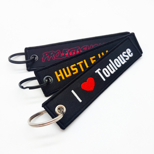 <span class=keywords><strong>Llavero</strong></span> de vuelo con logotipo personalizado <span class=keywords><strong>llavero</strong></span> al por mayor eliminar vuelo antes del vuelo logotipo tejido personalizado Anime Jet Tag - Product Image 3