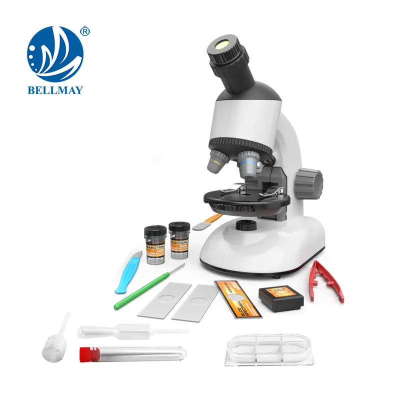 Bemay Toy 2021 — ensemble de Microscope de Simulation, 100x400x 1200X, à tête rotative, expérimentation scientifique avec lumière pour la vapeur