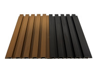 Co-Extrusion Grain de Bois Extérieur WPC Bardage Décoration Revêtement Mural et Extérieur Composite Bois Plastique WPC Panneau Mural Cannelé