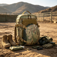 Sac d'assaut en nylon Molle Camo 1000D personnalisé gilet tactique sac casque tactique sac à dos
