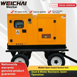 Weichai 30-500KW 사일런트 타입 디젤 발전기 세트 220V/110V 모바일 발전소 건설 현장 학교 병원 - Product Image 5