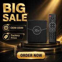 Boîtier TV intelligent Android X98PLUS S905W2 Quad Core Lecteur multimédia 4K WiFi 5G BT5.0 2 Go 4 Go de RAM 16 Go 64 Go de ROM Décodeur