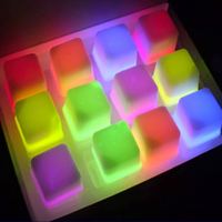 12 pièces lumineuses colorées Glow Ice Cube pour bar bâtons lumineux fête boîte de nuit