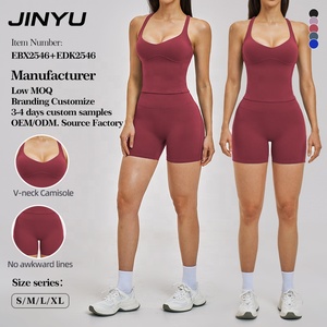 Custom 2 Piece Fitness Set Woman Activewear Manufacturers Outfit Workout Breathable Quick-Drying Womens Clothing Yoga Wear Sets