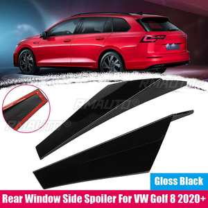 Rear for VW GOLF 8 MK8 MK VIII 2020-2021 <b>Window</b> Side Spoiler Canard Splitter Glossy Black Car Exterior Tail Wing <b>Cover</b> Trim Lip - Product Image 3