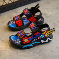 Sandales pour enfants à semelle souple antidérapante, légères en PVC, chaussures de plage pour garçons, sandales décontractées pour enfants, design tendance