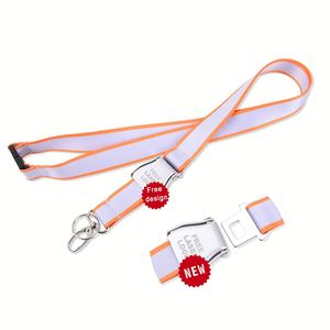 Wholesale Custom Detachable Mini Aluminium Seatbelt Airline Buckle <b>Lanyard</b> Delta Airlines Heat Transfer Design Made of <b>Polyester</b> - Product Image 2