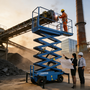 Nouvelle plateforme de travail mobile à ciseaux hydraulique électrique de 500 kg, 1 tonne, pour usage extérieur, métal, usage domestique, hôtels - Product Image 6