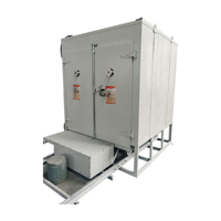 Four de séchage et de durcissement de la résine en acier inoxydable pour l'industrie de la fonderie |   Four de cuisson à chariot pour noyaux de sable et de boue, type piste, 300°C