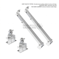 Support solaire pour toit plat, tuiles et mur, support de panneau solaire réglable pour balcon