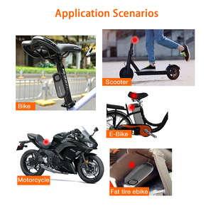 <span class=keywords><strong>Alarm</strong></span> Anti-Maling Nirkabel untuk Sepeda & Motor dengan Sensor Getaran Bahan ABS Tahan Air IP65 Jangkauan 50-80M - Product Image 5
