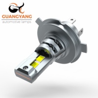Lampe de voiture style L4 H4 6500K LED avec système de refroidissement 2800 lumens 28W avec 3570 puces pour l'éclairage LED automobile