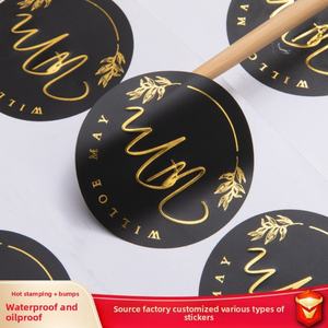 Etiqueta Adhesiva Transparente de PVC con Logotipo Personalizado, Película Ligera en Relieve Cóncavo y Convexo, Sello de Estampado en Caliente - Product Image 2