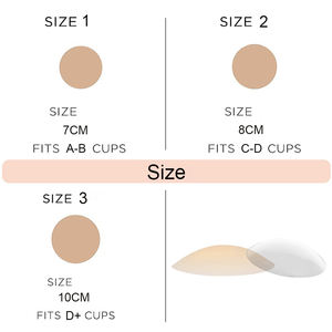 2 Paar Silikon hülle Wieder verwendbare Brust pasteten Ultra dünne unsichtbare nahtlose Silikon-Nippel pasteten mit Kleid - Product Image 4