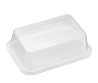 Boîte à repas en plastique à emporter sans BPA, étanche, 500 ml, jetable, en PP, de qualité alimentaire, marque Tiya, forme rectangulaire