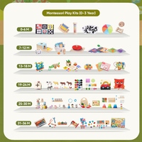 Boîte Montessori 31-36 mois : Jouet de comptage et d'arithmétique, ensemble de blocs numériques Montessori pour l'apprentissage précoce des mathématiques des tout-petits