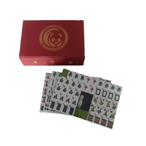 Mini Travel Panda <b>Mahjong</b> <b>Set</b> 30mm Melamine Tiles Arabic English Numbers - Product Image 5