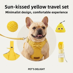 Conjunto de Arnês Ajustável Anti-Puxão para Animais de Estimação com Fivela de Metal e Guia para Cães e Gatos, para Passeio, Treinamento e Atividades ao Ar Livre - Product Image 2