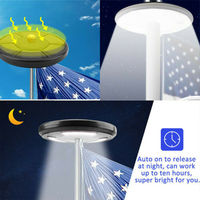 Lampe solaire à piquet 128 LED IP67 étanche Ra80 avec télécommande, alimentée par batterie, pour extérieur, camping, jardin, Noël, 4100K neutre