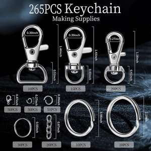 Swivel Snap Hooks Key Rings Metal Swivel Lobster Claw Clasps Lobster Clasp Swivel Hook for Lanyard Charm Jewelry Art Crafts - Product Image 2